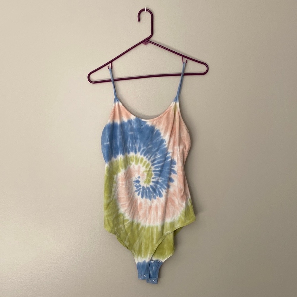 Forever 21, tie dye, tank top, body suit, size extra large